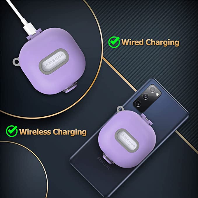 SAMSUNG Ốp Hộp Đựng Tai Nghe Nhét Tai Có Móc Khóa Chống Sốc Cho Galaxy Buds 2 Pro / Galaxy Buds Pro / Galaxy Buds 2