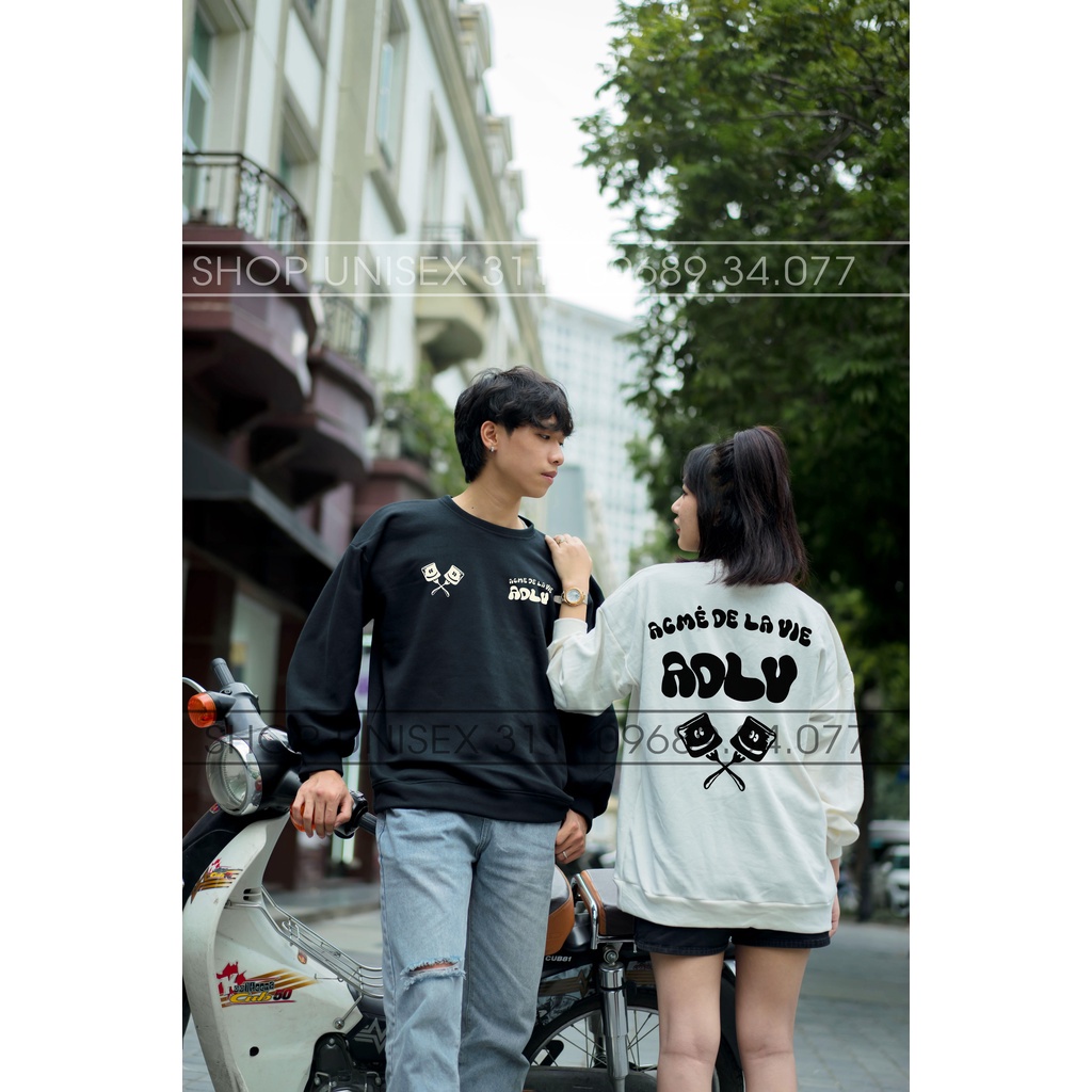 Áo hoodie ADLV kẹo mút hottrend, áo nỉ sweater full màu dễ phói đồ