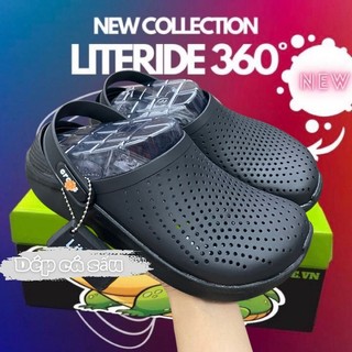 Dép sục cross nam nữ Literide màu full đen hàng loại 1 chính hãng chống nước