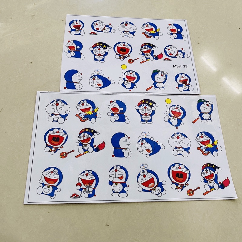 Sale sốc Combo 2 tem sticker doremon trang trí nón bảo hiểm