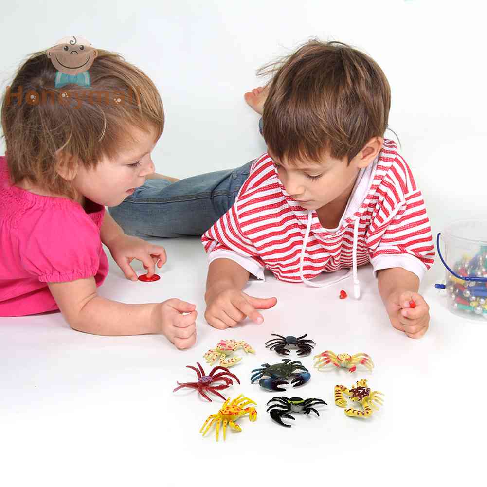 Set 8 Mô Hình Con Cua Bằng Nhựa Đồ Chơi Cho Bé