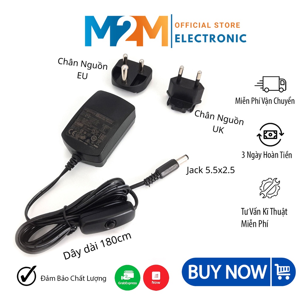 Nguồn Sạc, Adapter Sạc 5V 1A Ingenico  PSAC05R-050 Dùng Cho Cân Kỹ Thuật SPX (Chế Jack 5.5X2.5mm)