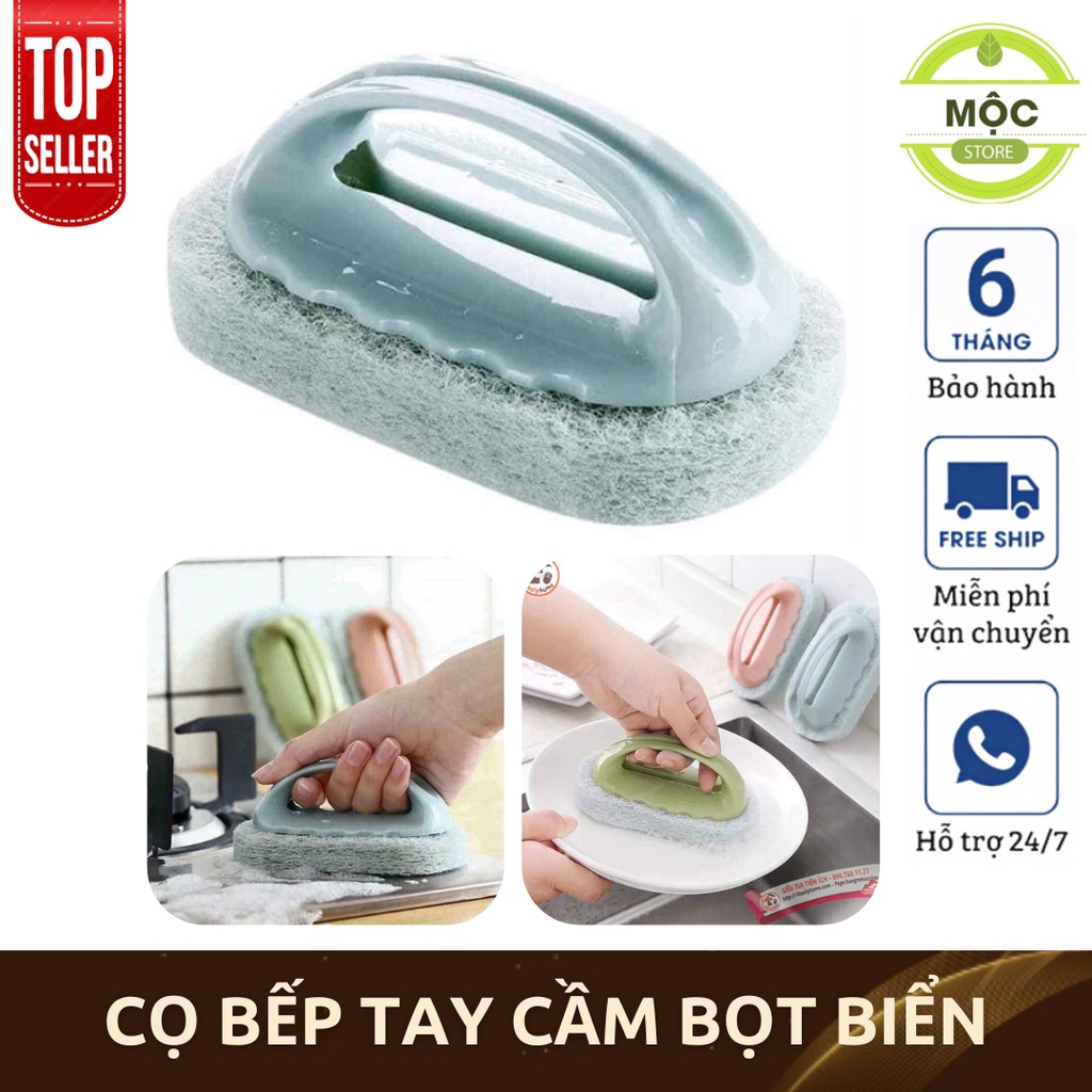 Cọ Bếp, Cọ Bồn Rửa Có Tay Cầm Bọt Biển