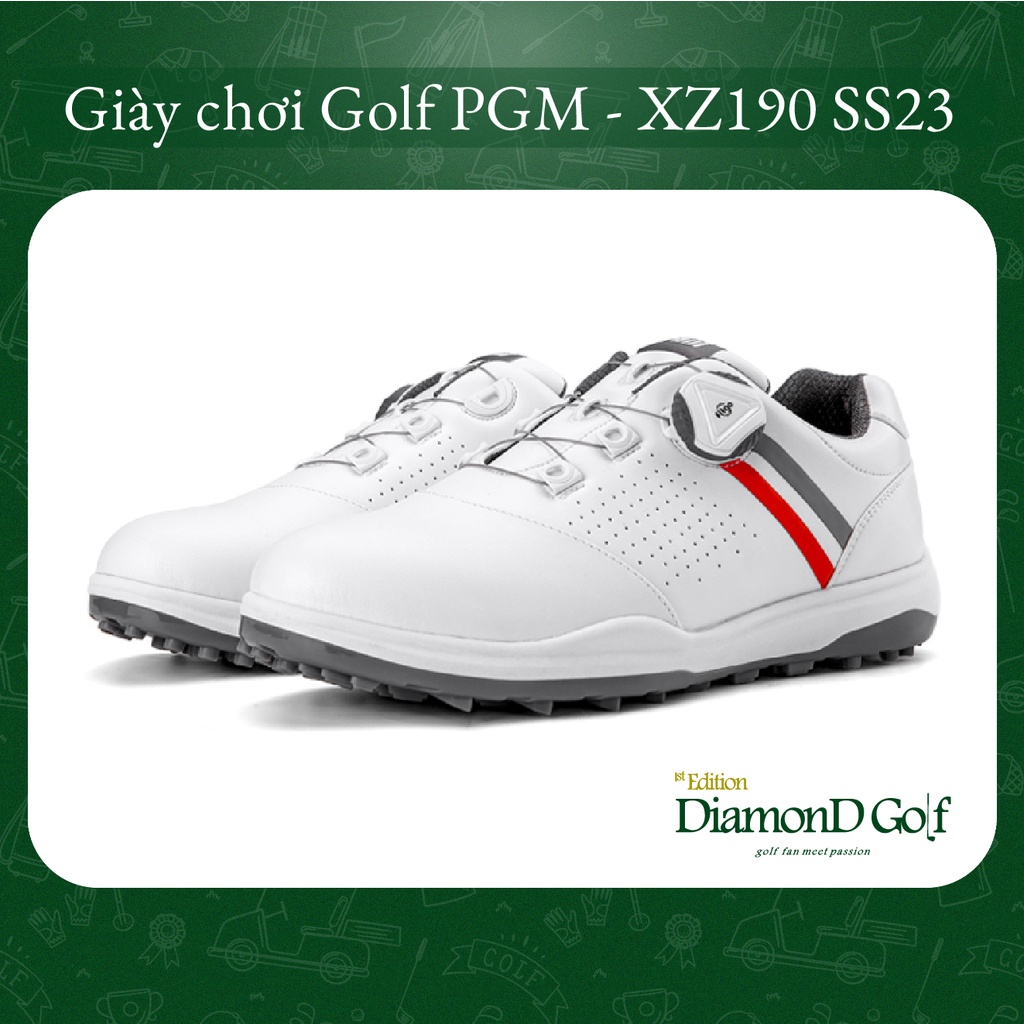 Giày Golf Nữ khoá BOA, chống thấm, siêu nhẹ PGM - XZ190 2023