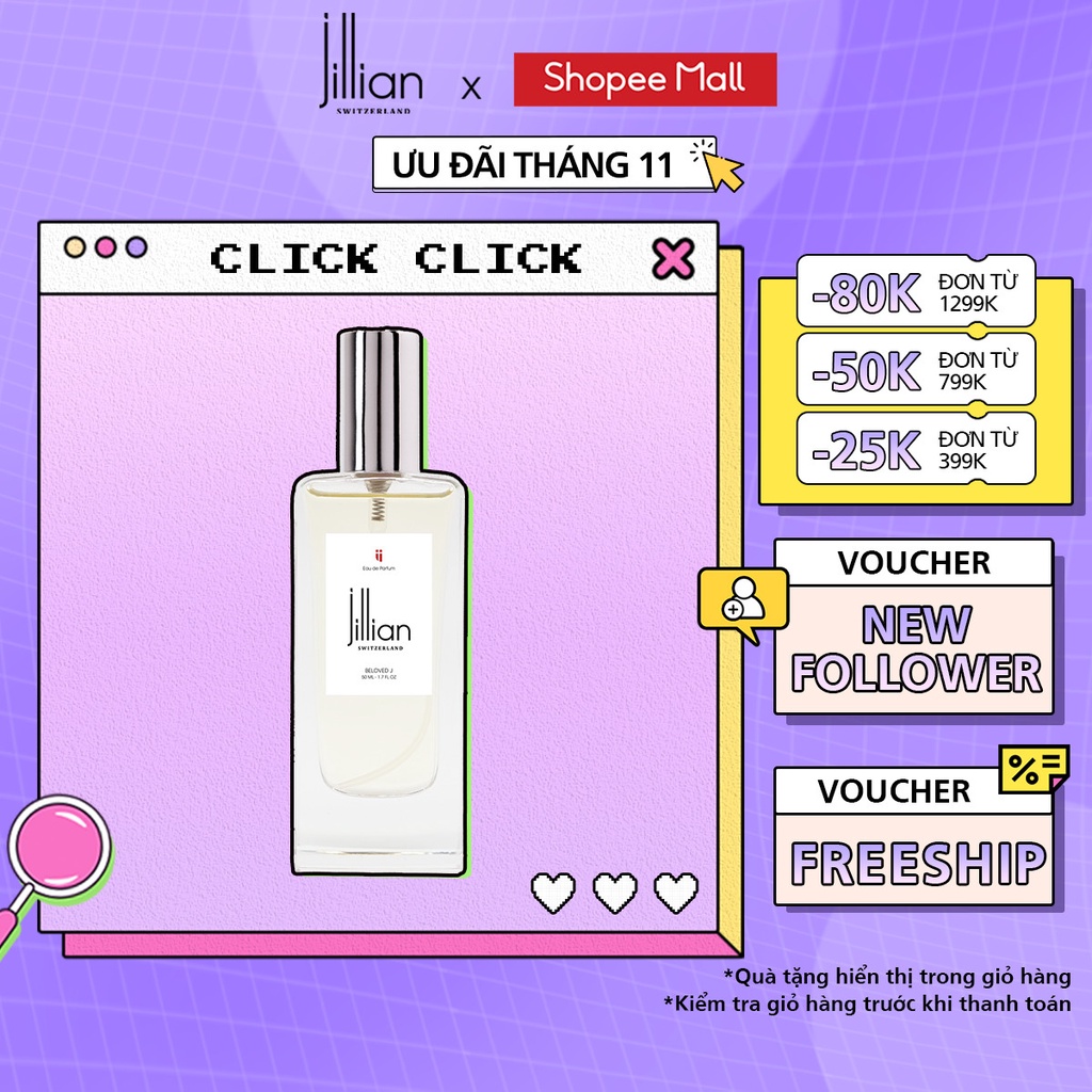 Nước hoa nữ Jillian: Beloved J (EDP) 50ml