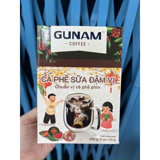 Cà phê hòa tan GUNAM đậm vị cà phê sữa chuẩn vị pha phin