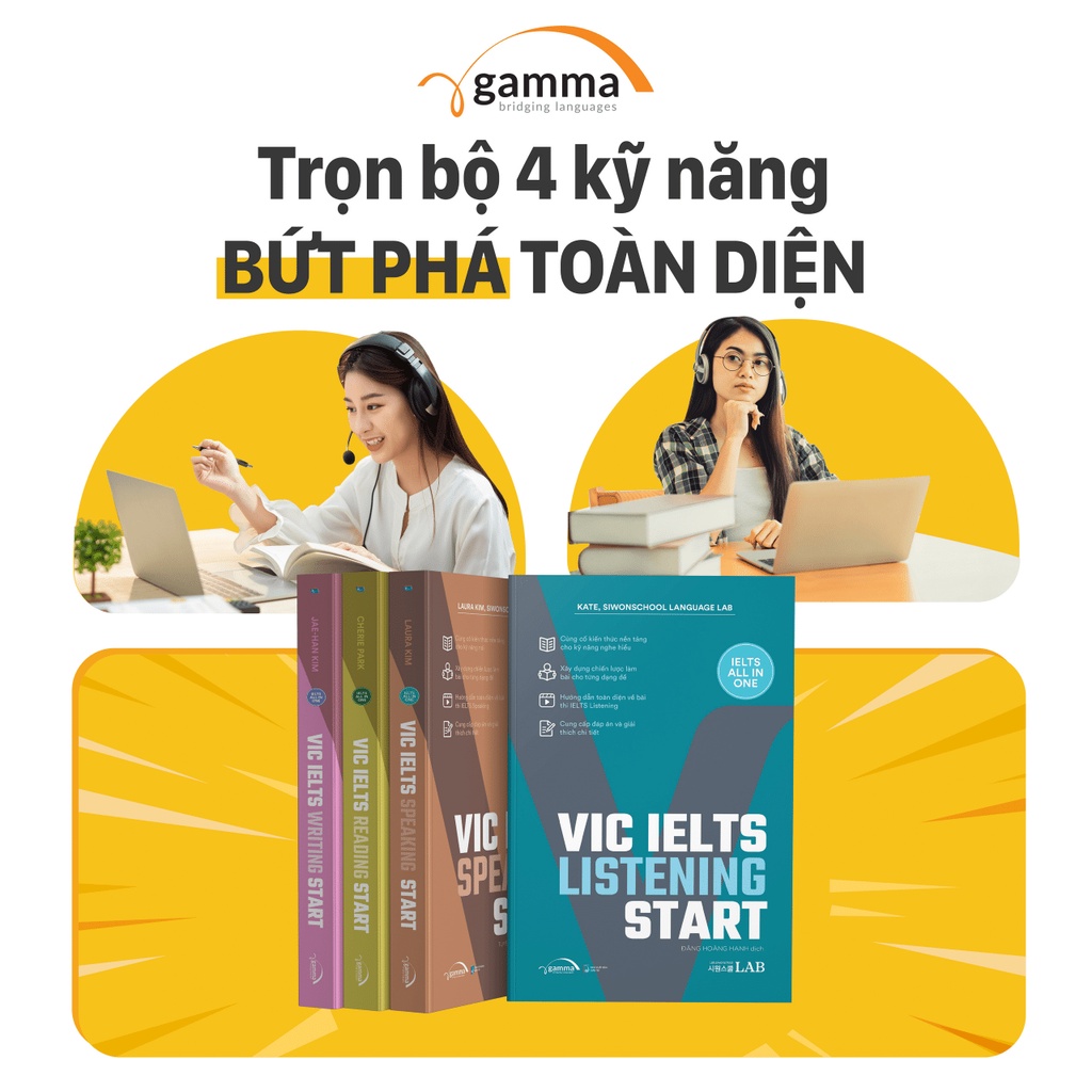 Sách - VIC IELTS START - IELTS All in One (Combo 4 cuốn)