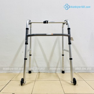 Khung tập đi cho người già lucass w-47, hợp kim nhôm chắc chắn bánh bé, bảo hành chính hãng