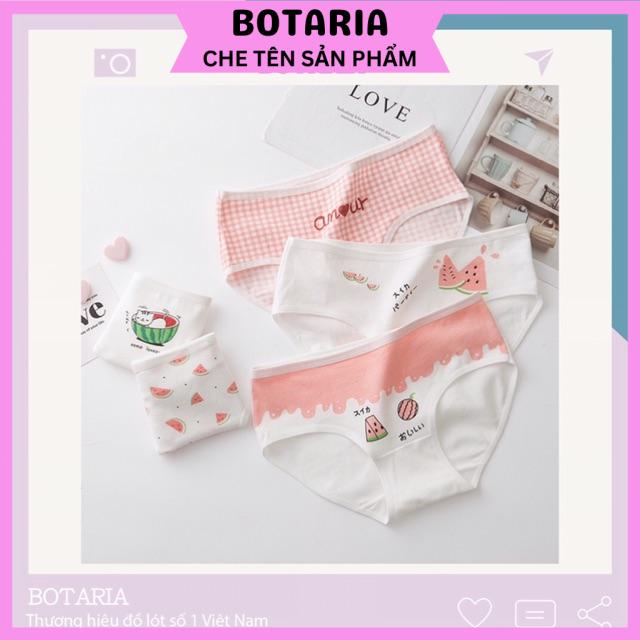Quần lót dưa hấu cotton nữ cao cấp dễ thương đáng yêu QLU15