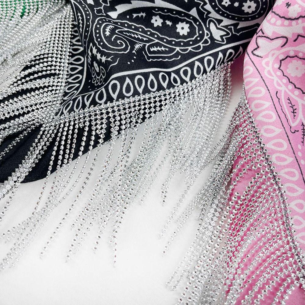 Anemone Khăn Choàng Cổ Bandana In Họa Tiết Cổ Điển Đa Năng Dành Cho Bạn Nữ