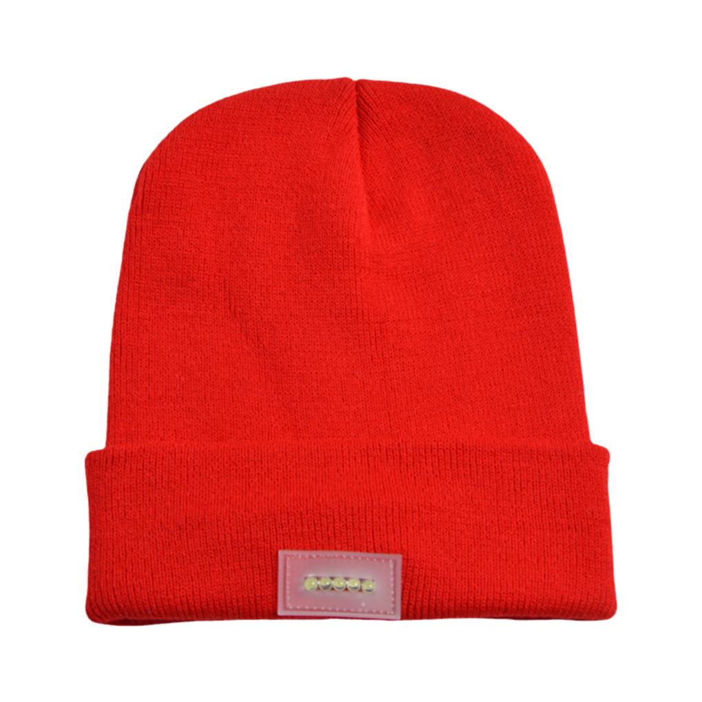 Mũ Dệt Kim Giữ Ấm Có Đèn LED Phát Sáng Dành Cho Nam Và Nữ