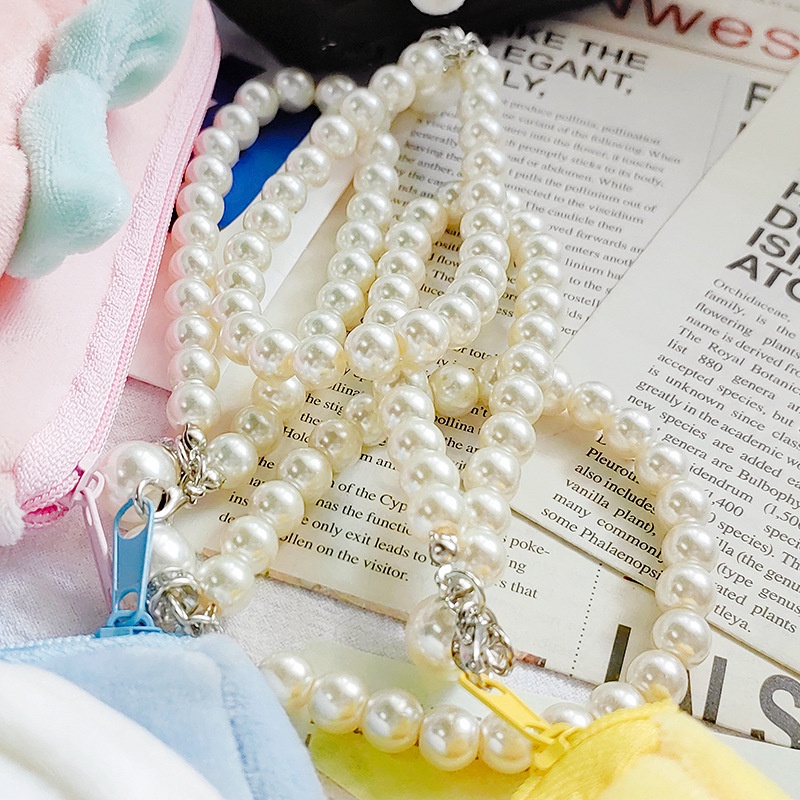 Túi Đựng Tiền Xu / Son Môi Hình Chú Chó Nhồi Bông Dễ Thương Cho Học Sinh