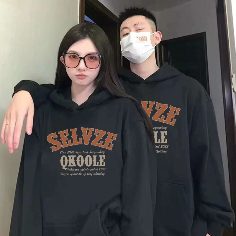 Áo hoodie sweatshirt IHKKE size lớn thiết kế đơn giản cổ điển phong cách Mỹ