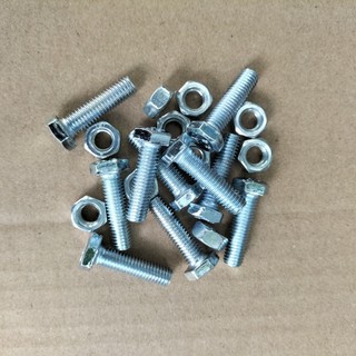 (10 Bộ) bu lông- ecu M6 có vòng đệm