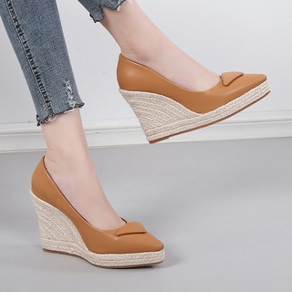 Giày đế xuồng bigsize 34-43 cao 10cm