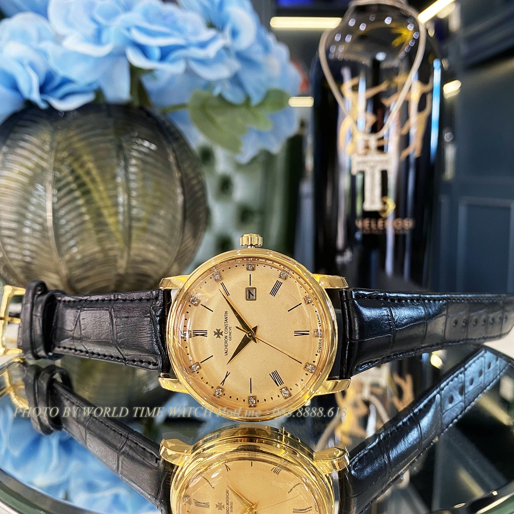 Đồng hồ nam Patek P5080 dây da cao cấp , full box, bảo hành 3 năm, kính sapphire chống xước chống nước