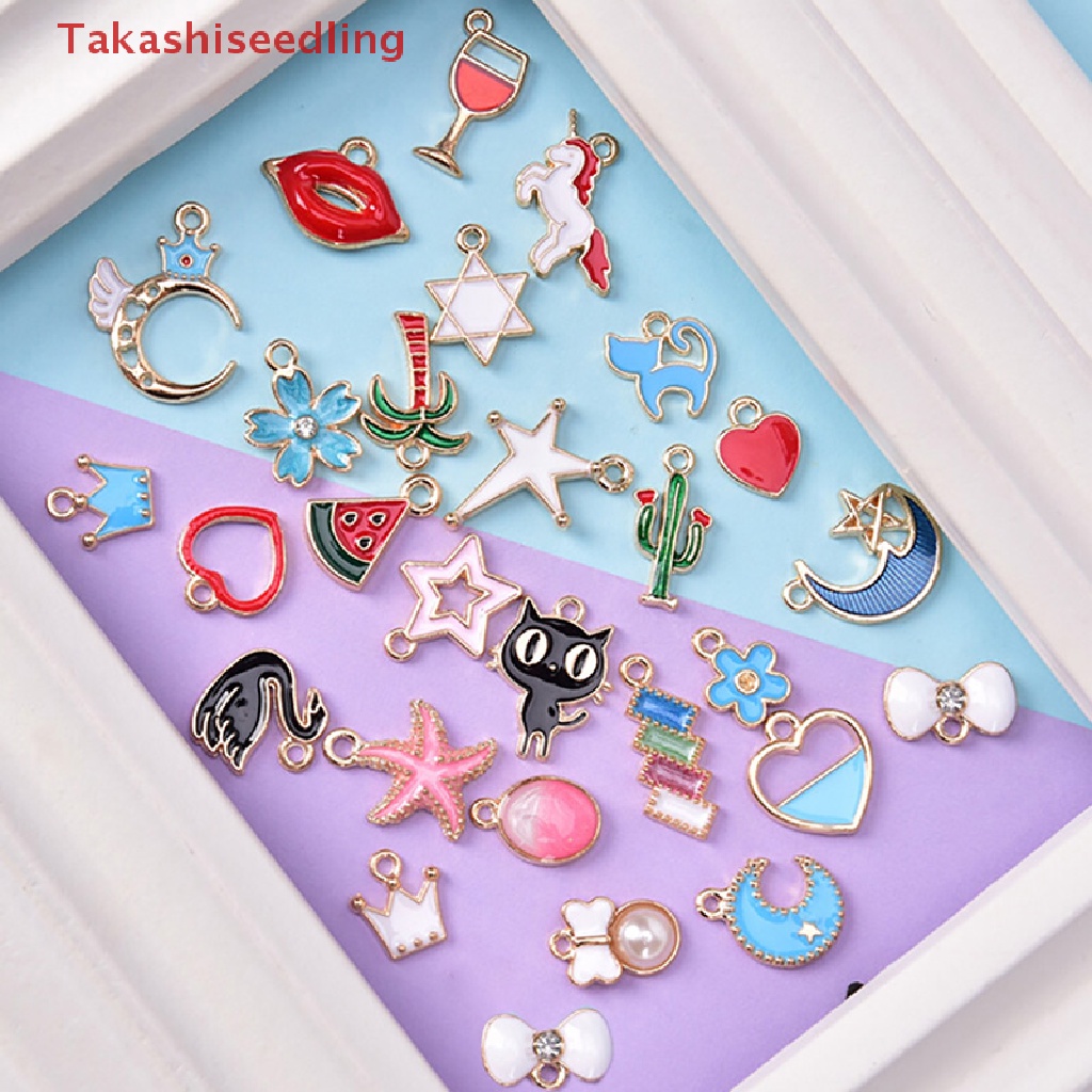 Set 30 Mặt Dây Chuyền Trái Cây / Động Vật / Mặt Trăng / Ngôi Sao Trái Cây Làm Trang Sức Thủ Công