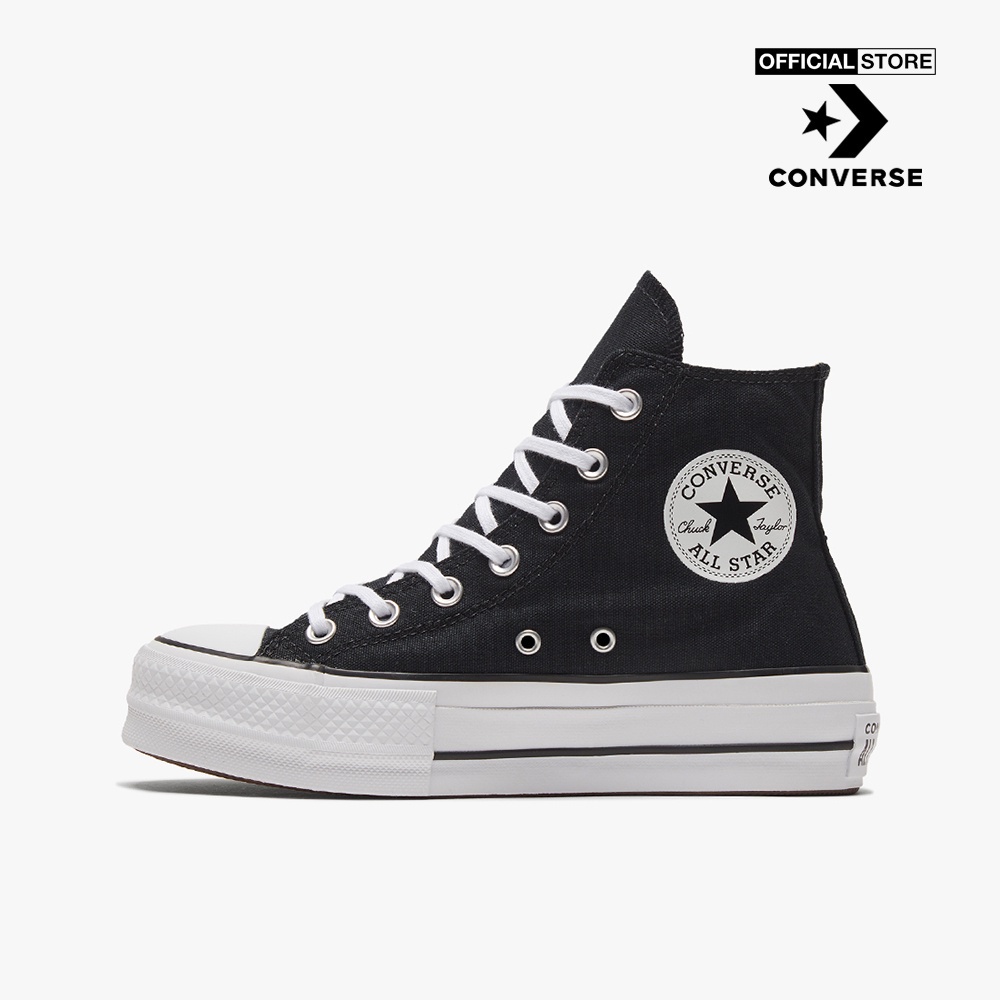 CONVERSE - Giày sneakers nữ cổ cao Chuck Taylor All Star Lift 560845C-0050_BLACK