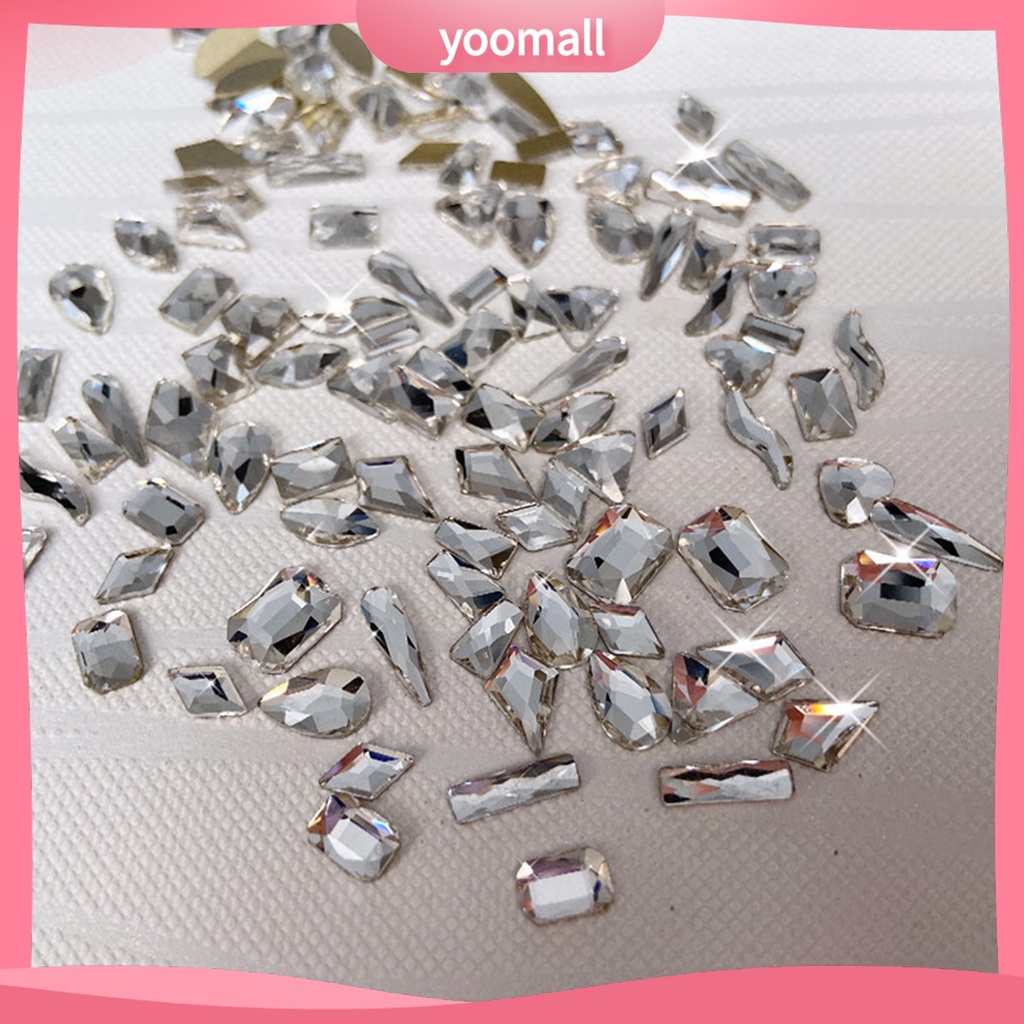 Túi 50 Hạt Đá 3D Lấp Lánh Đính Móng Nghệ Thuật