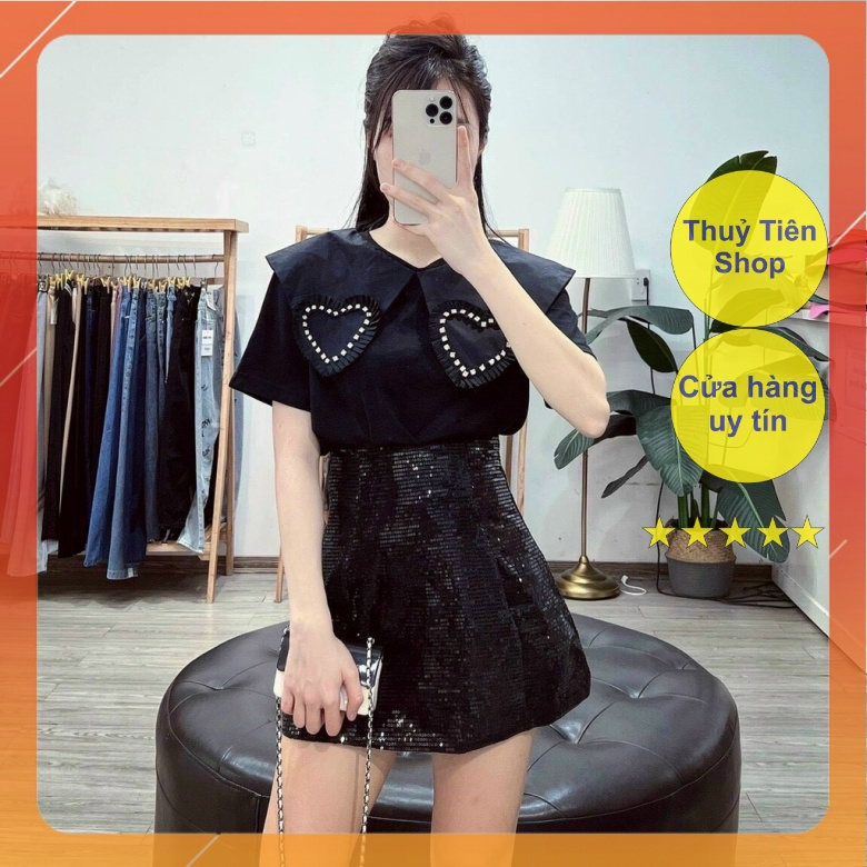 Chân váy kim sa dáng chữ A ( hàng Quảng Châu)