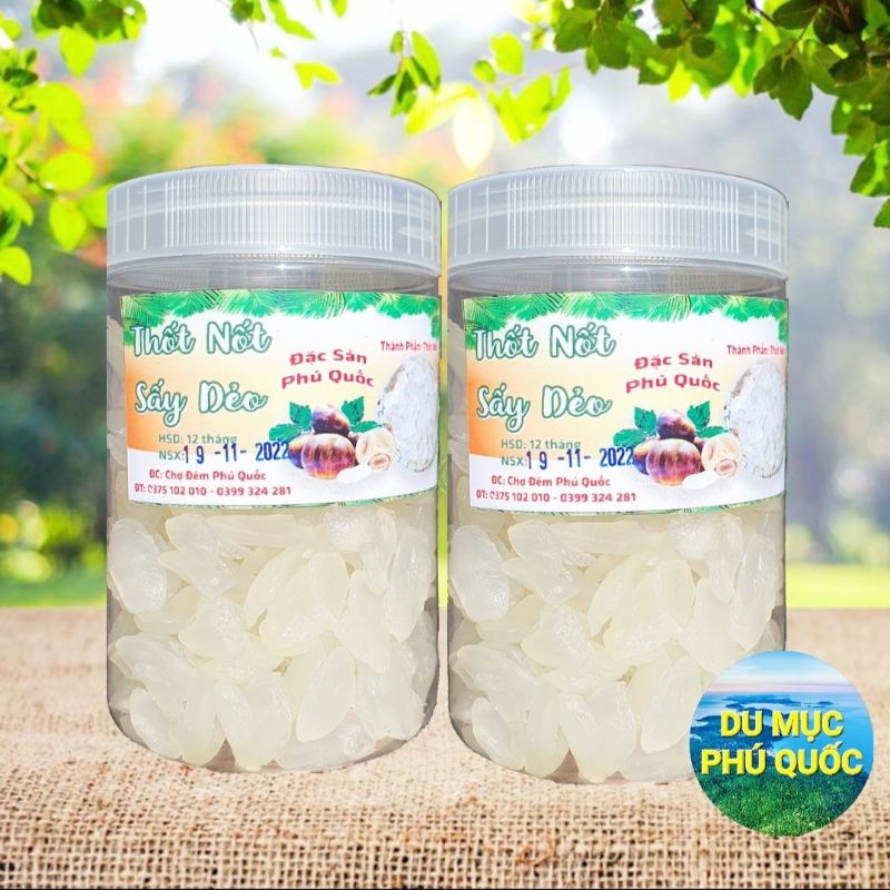Thốt Nốt Sấy Dẻo (Hủ Lớn 500g)