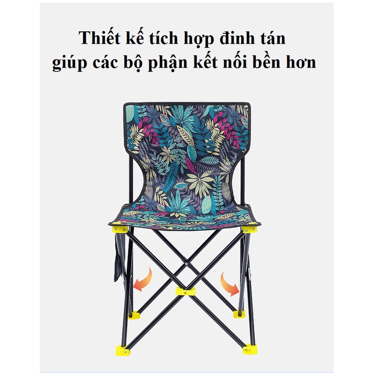 Ghế Câu Cá Gấp Gọn Lá Phong Ghế Gấp Inox, Ghế Xếp Giã Ngoại Giá Rẻ