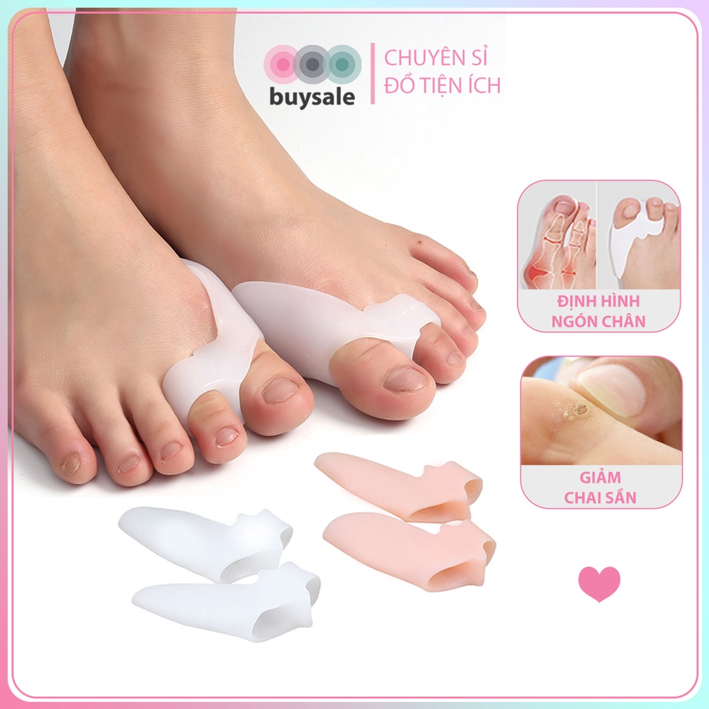Bộ Silicone định hình bảo vệ ngón chân cái, giảm vẹo và tách ngón chân cái - BuySales - BSPK281