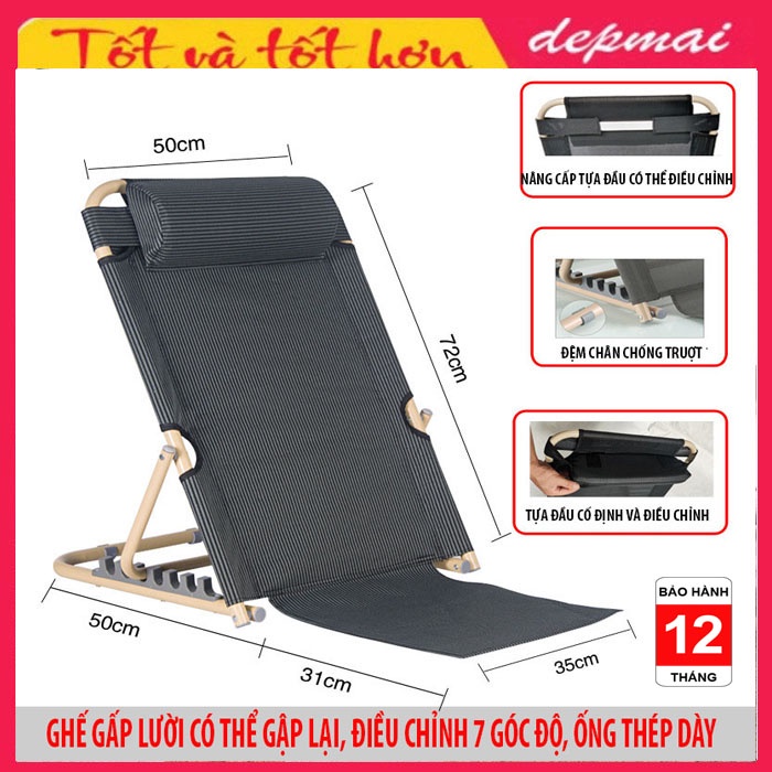 Ghế bệt tựa lưng, ghế bệt tựa lưng thư giãn, ghế bệt tựa lưng thư giãn gấp gọn, ghế ăn cho người già, ghế gấp bệnh nhân