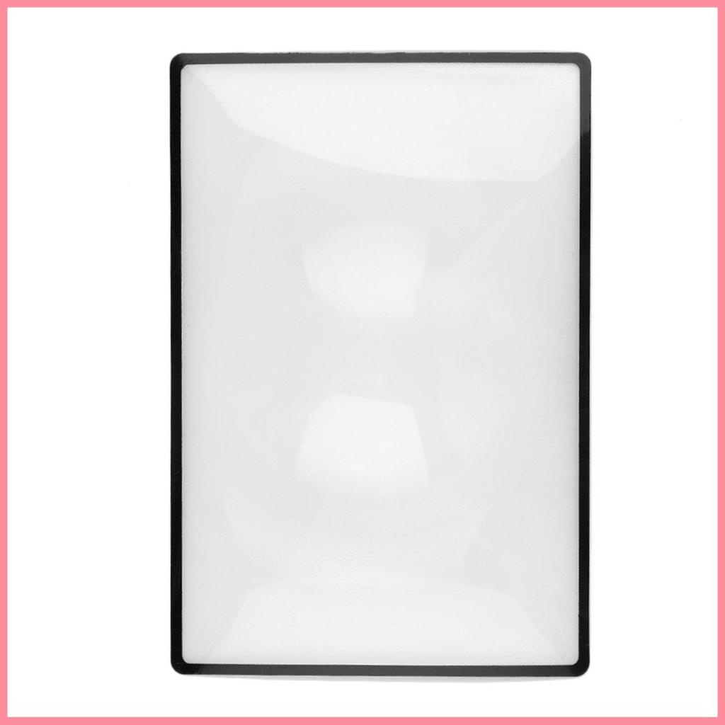 Tấm kính lúp 3X PVC Trang sách Kính lúp Thiết bị phóng đại đọc sách