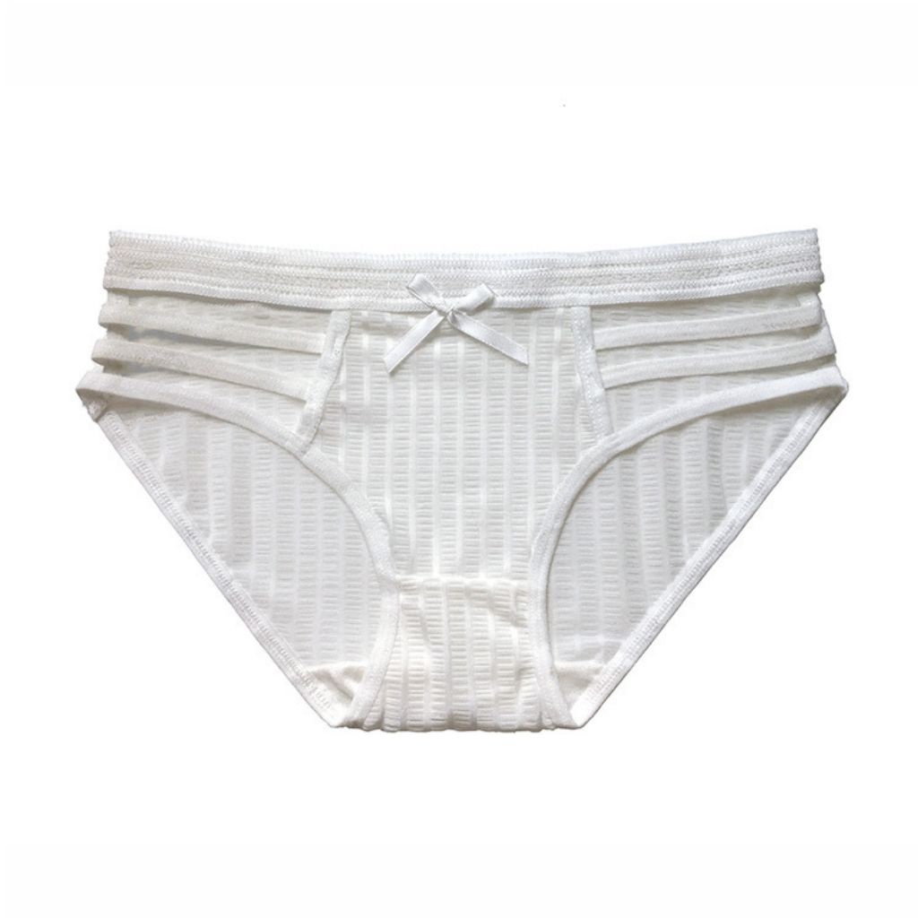 Quần lót nữ sexy thun lạnh đúc su siêu mỏng mềm mại thoáng mát, Quần chíp nữ đính nơ quyến rũ gợi cảm LANIXA L3041