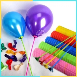 Bộ 10 que gắn bóng bay nhiều màu sắc
