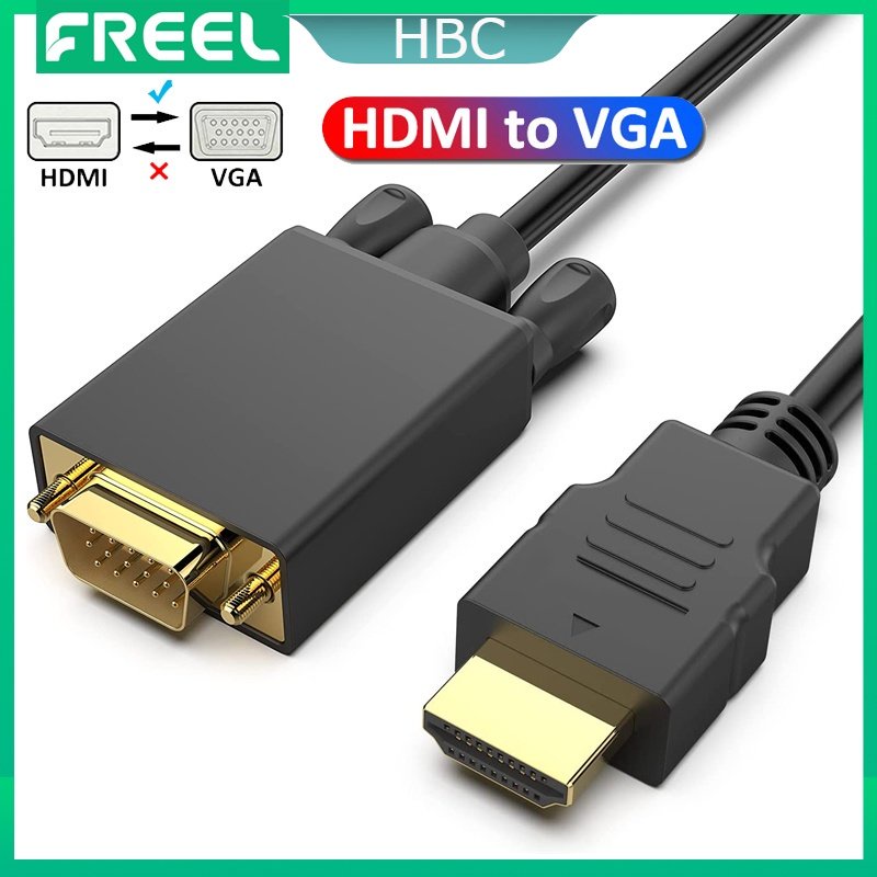 HDMI to VGA, Cáp Chuyển HDMI sang VGA Dài 1.8M Cho PC,laptop, Máy Chiếu Cao Cấp