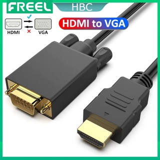 Hình ảnh HDMI to VGA, Cáp Chuyển HDMI sang VGA Dài 1.8M Cho PC,laptop, Máy Chiếu Cao Cấp