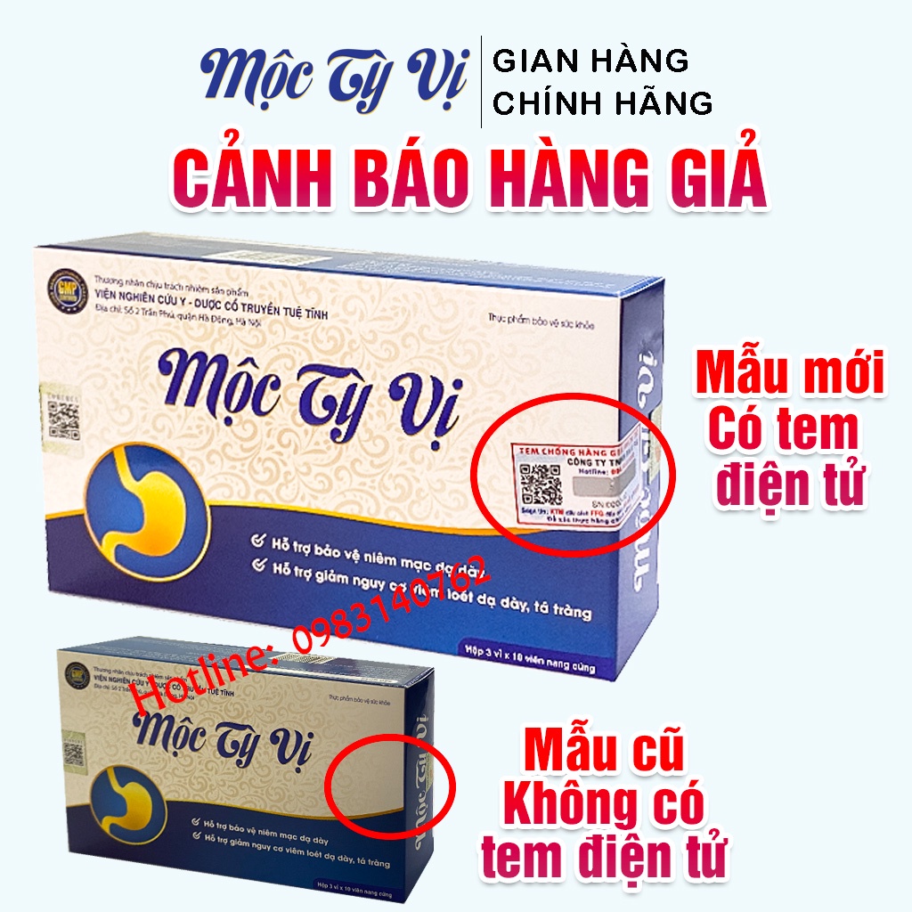 MỘC TỲ VỊ - Giúp Giảm Trào Ngược Dạ Dày, Viêm Loét Dạ Dày Hộp 30 Viên