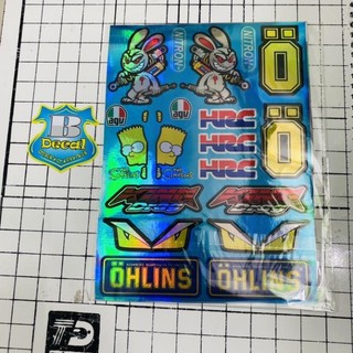 Tem LOGO STICKER Crom thỏ