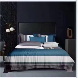 Bộ chăn ga gối lụa tencel 60s( mền trần mặt)