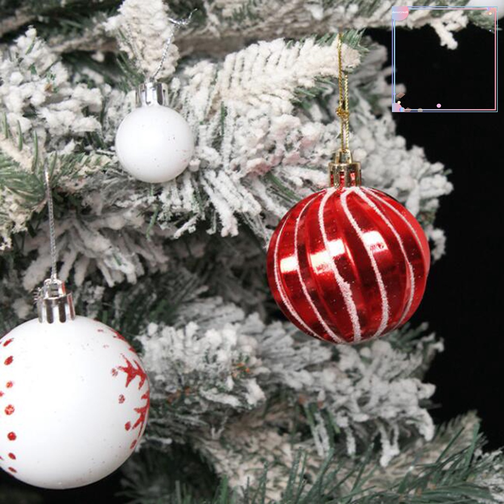 Set 1 / 44 Trái Châu Màu Sắc Đa Dạng Trang Trí Cây Thông Noel