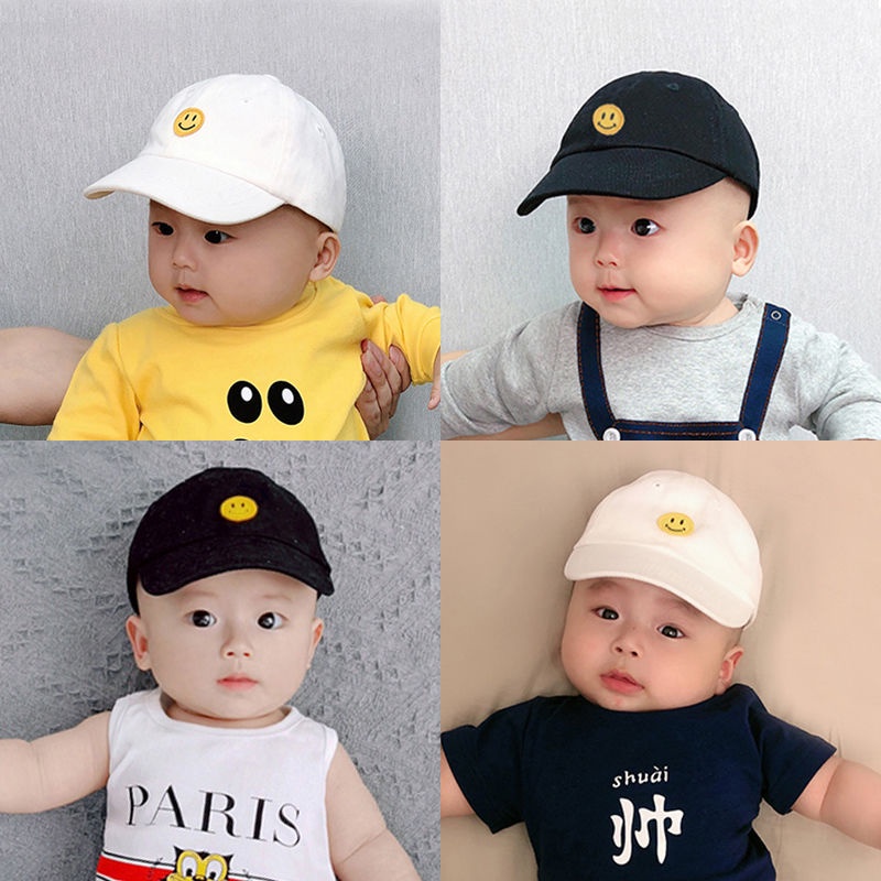 Mũ Lưỡi Trai Hình Mặt Cười Phong Cách Hàn Quốc Cho Bé