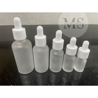 Chai thuỷ tinh mờ 10ml,30ml,100ml đựng serum bóp giọt