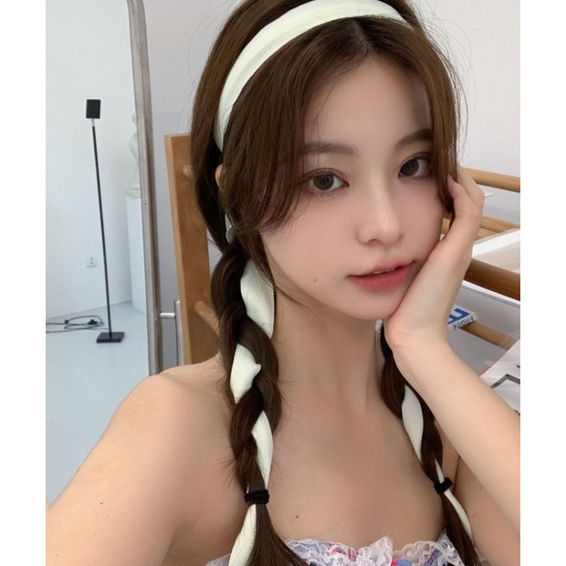 Băng đô dây lụa màu sắc ngọt ngào phong cách Hàn BD43