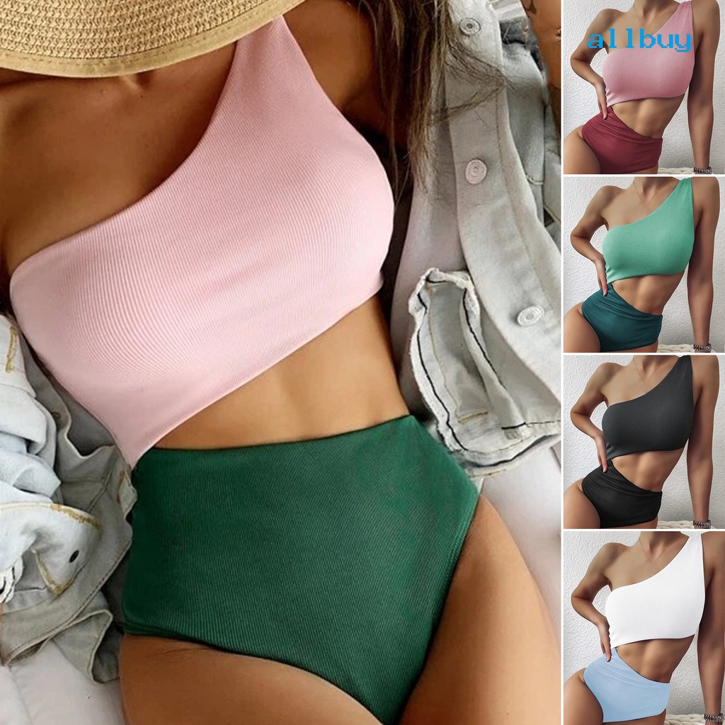 Bộ Bikini 2 Mảnh Có Đệm Ngực Màu Sắc Thời Trang Mùa Hè Cho Nữ