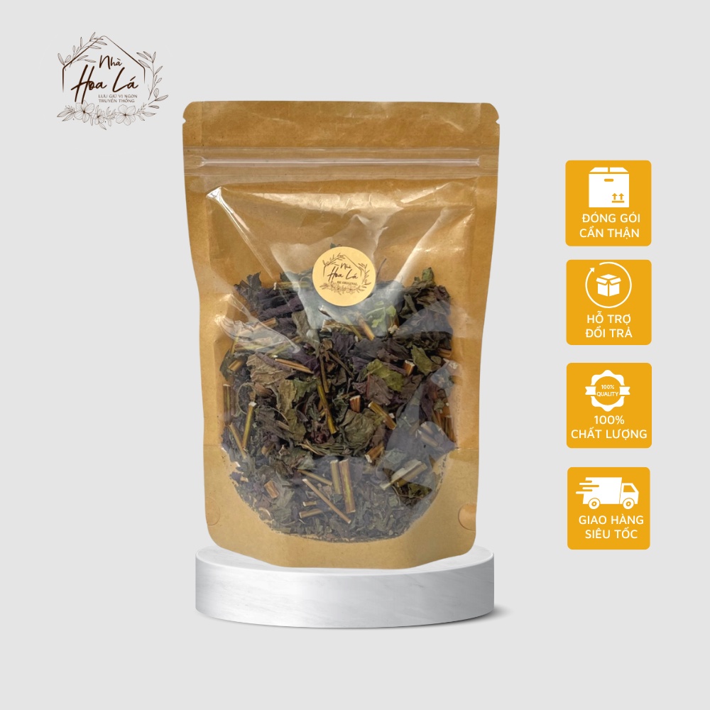 Trà Tía Tô Hữu Cơ Nhà Hoa Lá 100 Gram Hỗ Trợ Đường Ruột Thanh Lọc Cơ Thể Freeship