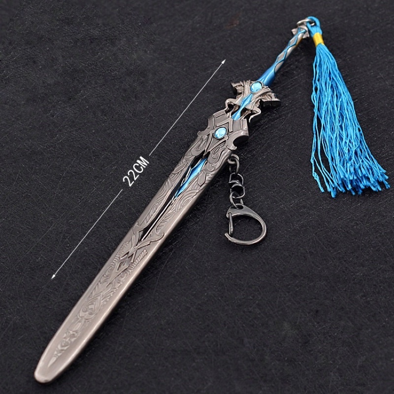 Mô hình Thất Sát Kiếm trong Đấu La Đại Lục Dài 22cm Kim Loại Cao Cấp Mô hình trưng bày trang trí