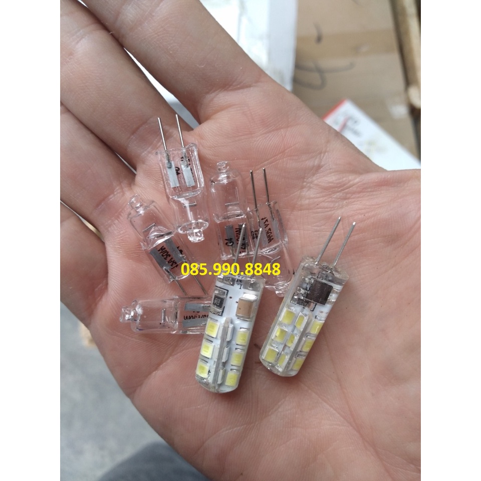 Bóng đèn 12v - 24w cao cấp, Bóng đèn led 12v/24w hai chân nhỏ