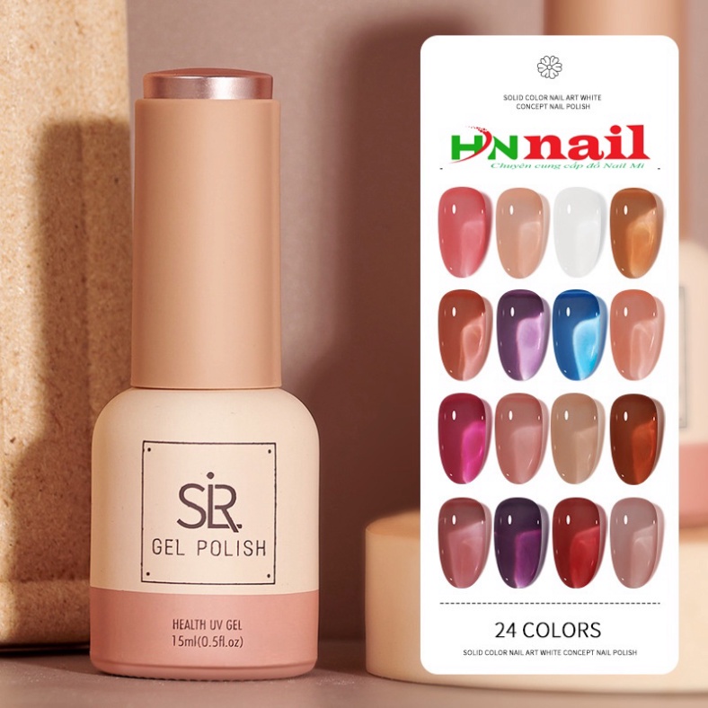 Sơn Gel Móng tay hơ đèn Thạch SIR chai15ml chăm sóc móng làm đẹp nail mi thời trang Nữ Shop Hoangnam