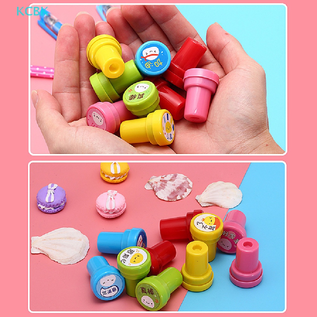 Set 10 Con Dấu Hình Động Vật Dễ Thương Cho Bé