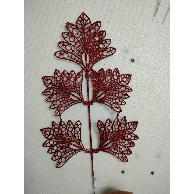 Cành nhũ kim tuyến phúc 5 nhánh trang trí Oản Tài Lộc