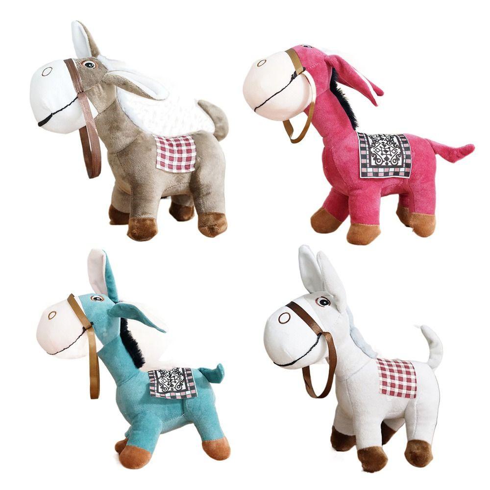 DARNELL Đồ chơi nhồi bông Hình Con Lừa Mềm Mại Trang Trí Giường Ngủ Cho Bé