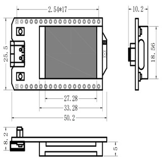 Bảng mạch phát triển Pcbfun 0.96 "WIFI LoRa 32 (V3) Type-C ESP32 CP2102
