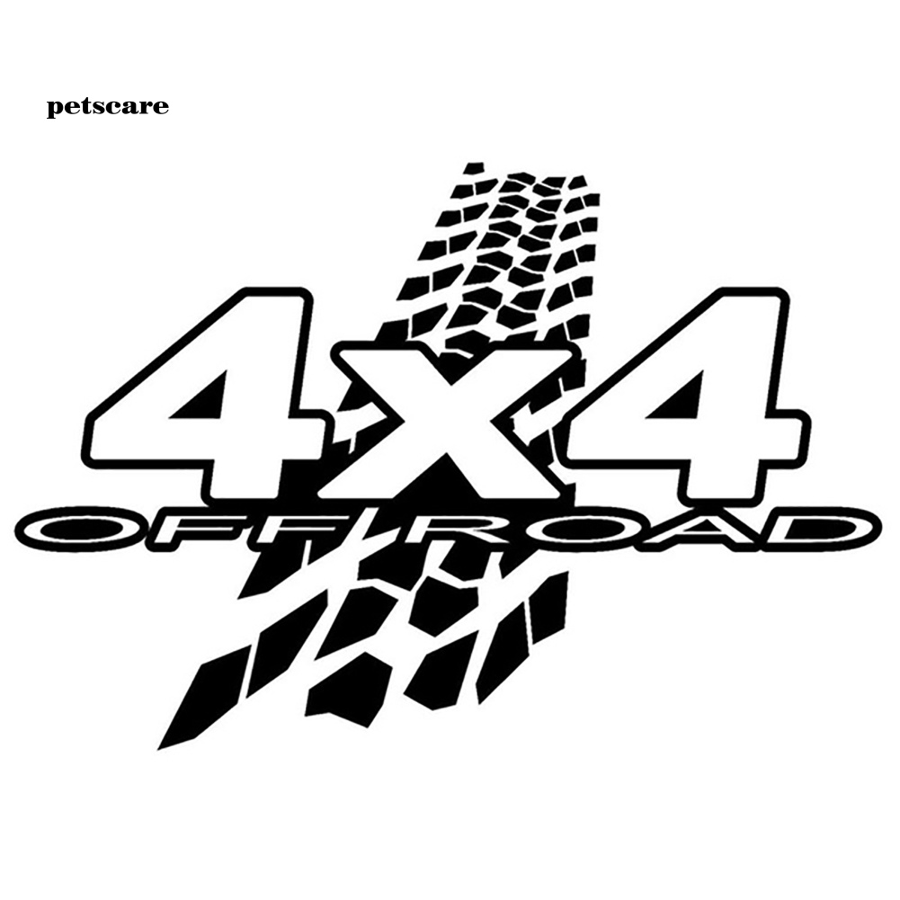 Đề Can Dán Trang Trí Thân / Cửa Sổ Xe Hơi In Chữ Off Road Kích Thước 4x4 Độc Đáo